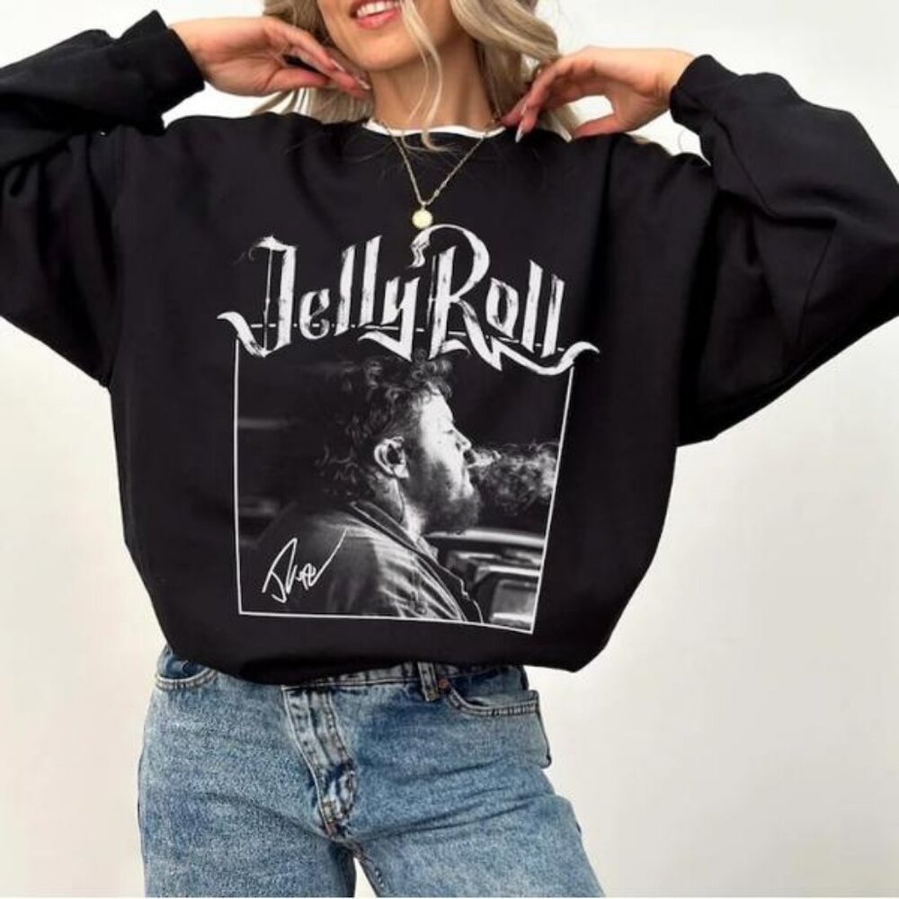 Jelly Roll Sweatshirt – Retro Jelly Roll Tour Crewneck